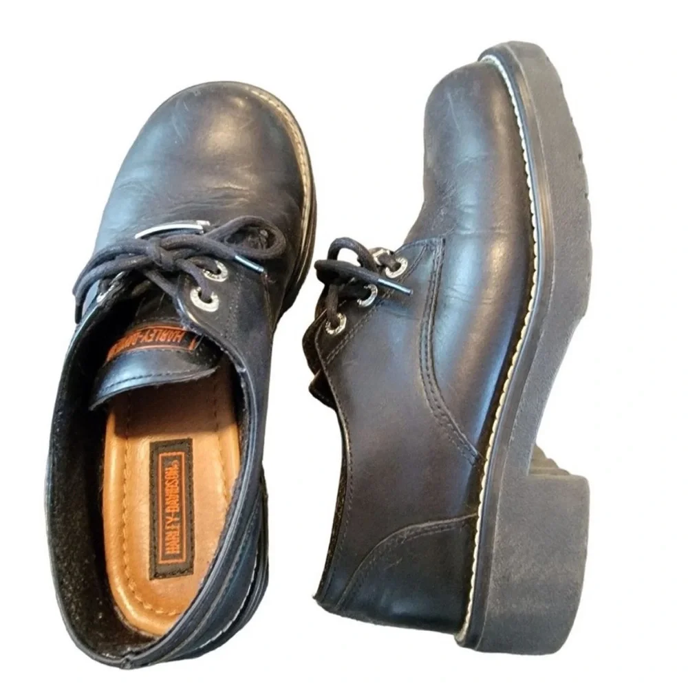 Vintage Harley-Davidson Oxford Loafers